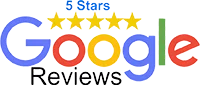 Google logo with 5 stars and word Review. Click to access all Google reviews